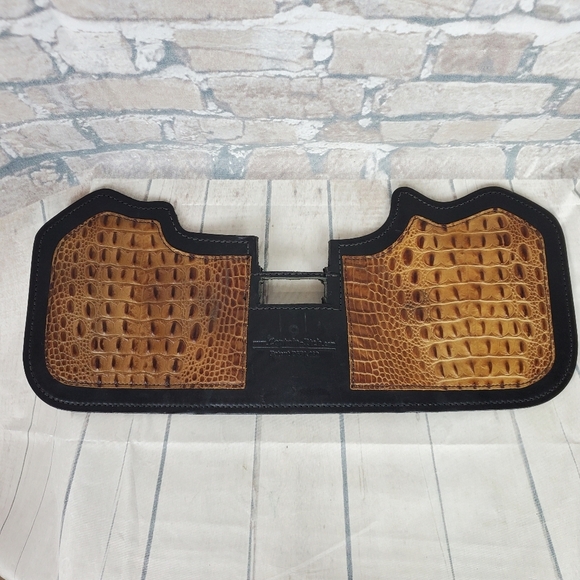 Captain Itch Harley Davidson 2015 Fatboy Heat Shield Embossed Alligator Leather - Picture 4 of 14